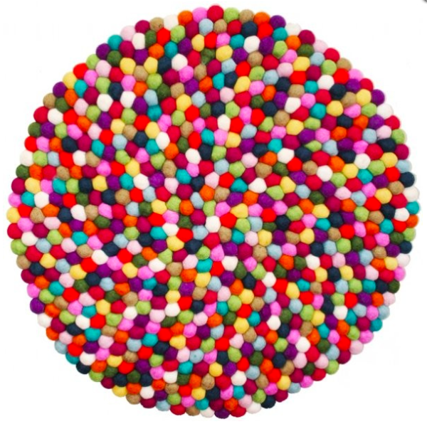 Felt Ball Rug Home Decor